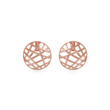 Load image into Gallery viewer, Rose Gold Round Earrings
