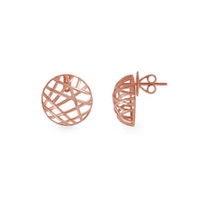 Load image into Gallery viewer, Rose Gold Round Earrings
