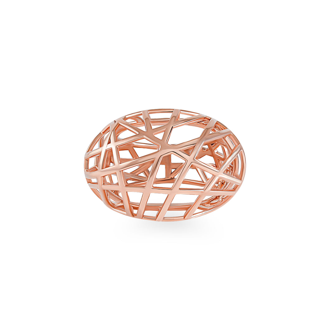 Rose Gold Pumped Ring