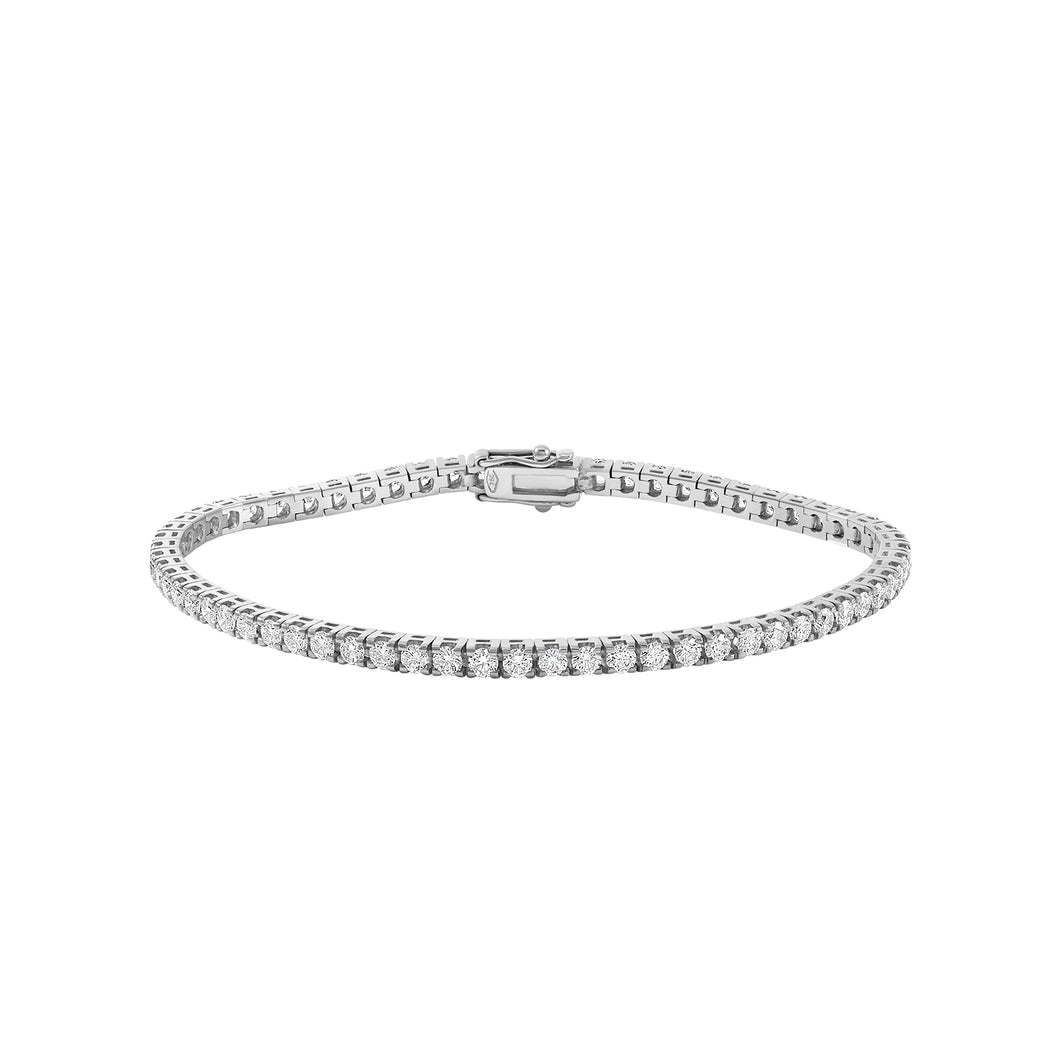 Tennis Bracelet- White gold& white diamonds