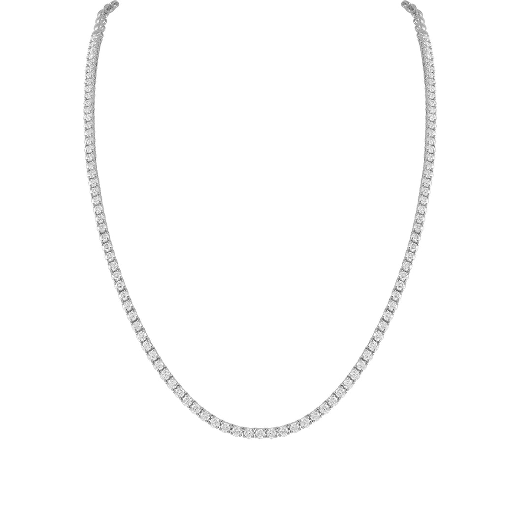 Tennis  necklace- White Gold&White Diamonds