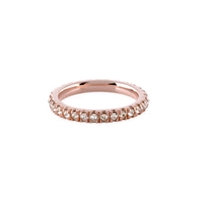 Load image into Gallery viewer, Mini Hoop ring- Gold&amp;diamonds
