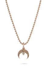 Load image into Gallery viewer, Rose Gold moon necklace
