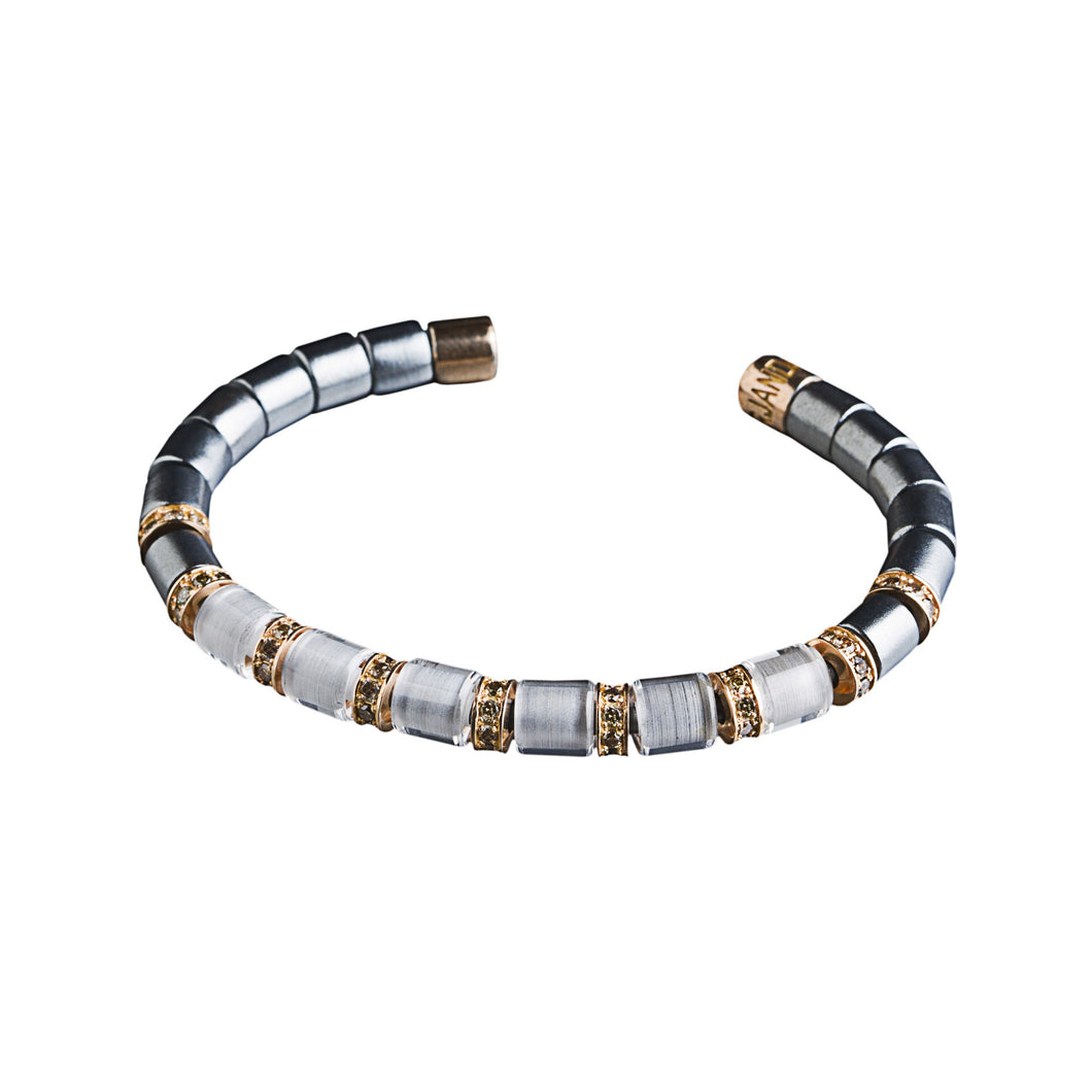 The Original Bracelet - Silver, Rose Gold and Crystal Sapphire