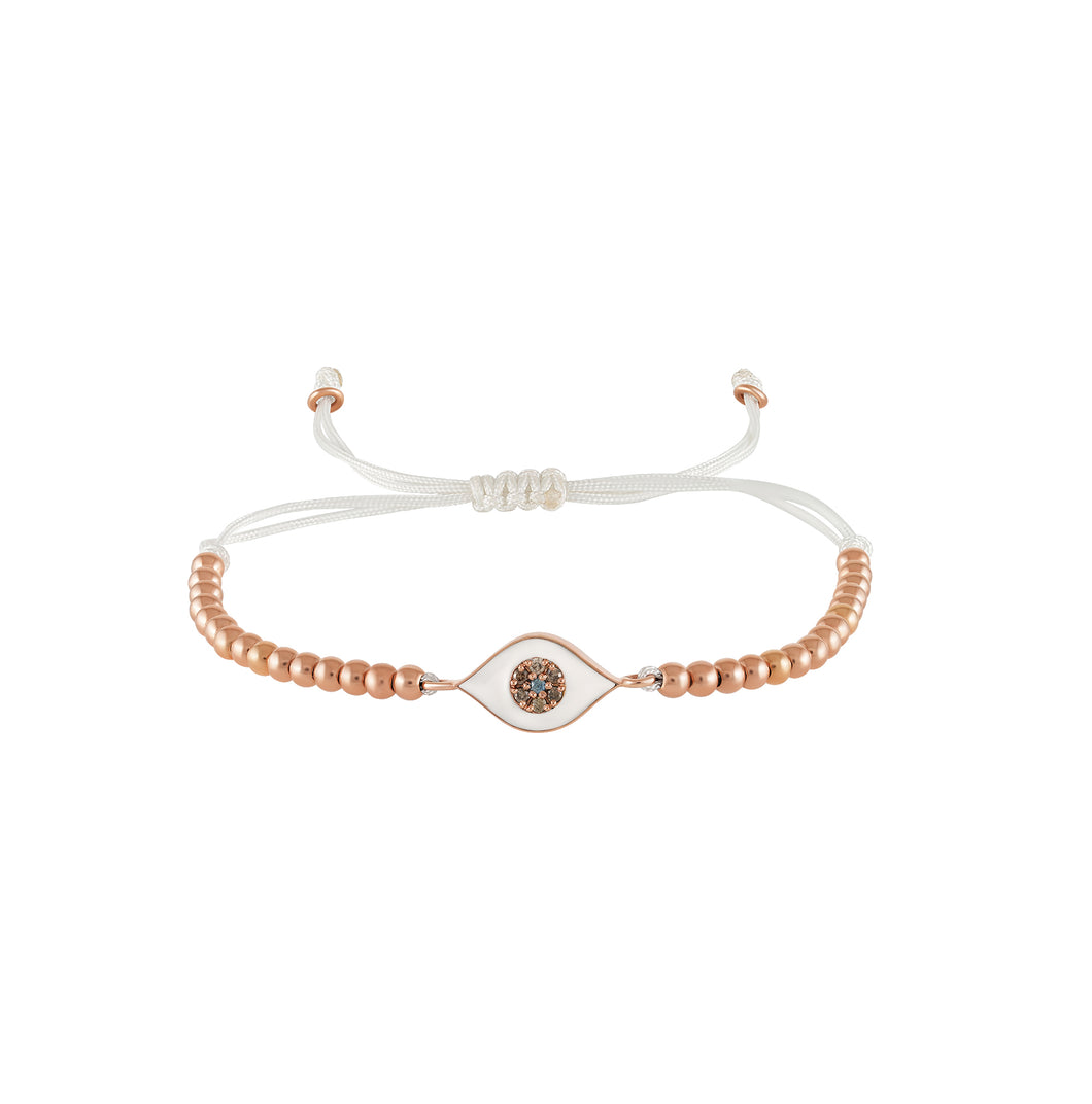 Evil Eye- White&Diamonds