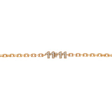 Load image into Gallery viewer, 11:11- Gold&amp; Diamonds chain bracelet
