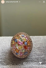Load image into Gallery viewer, Oval Rainbow Ring
