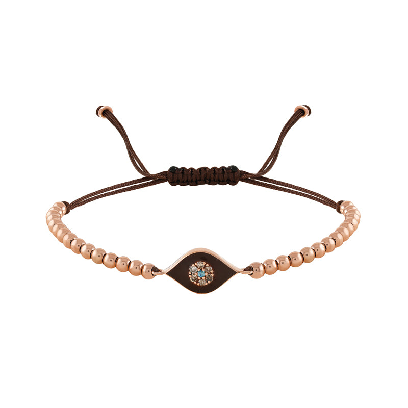 Evil Eye- brown&Diamonds