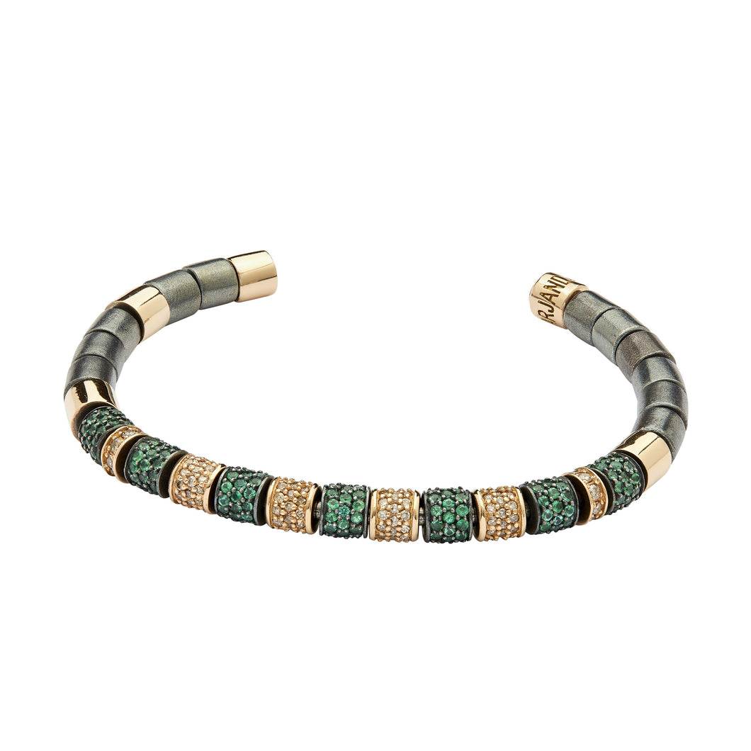 The Original Bracelet - Rose Gold & emeralds