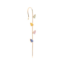 Load image into Gallery viewer, Long Ear Cuff - Sapphires
