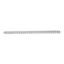 Load image into Gallery viewer, Chain bracelet - white gold&amp;white diamonds
