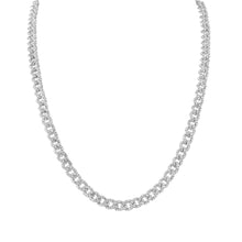 Load image into Gallery viewer, Pave necklace- White gold&amp; white diamonds
