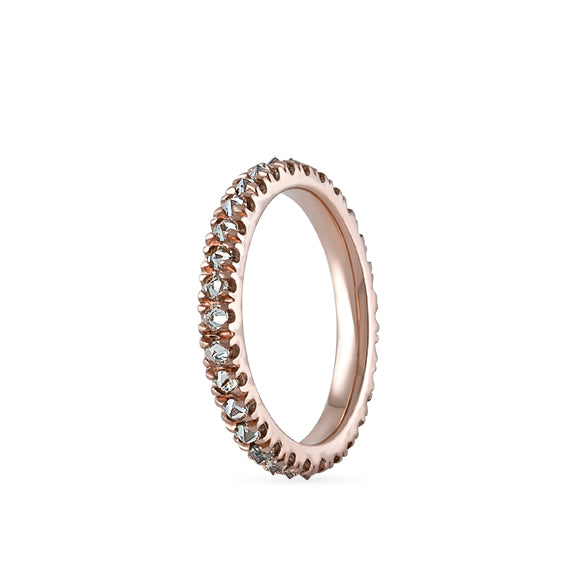 Mini Hoop ring- Gold&diamonds