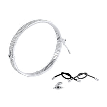 Load image into Gallery viewer, White  Gold Bangle - Full White
