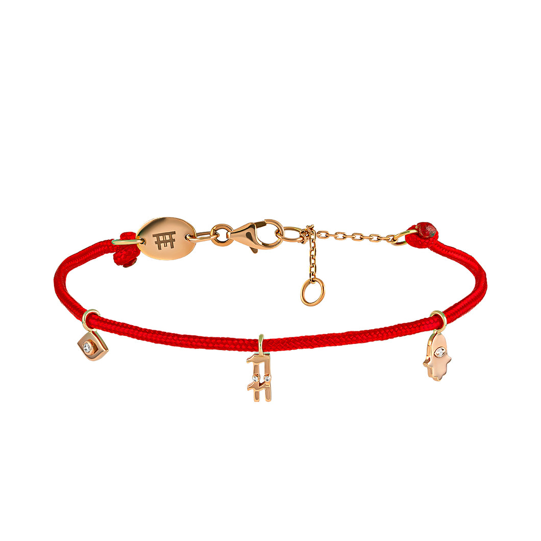 New Lucky bracelet- rose gold &diamonds