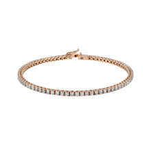 Load image into Gallery viewer, Round Brilliant Cut Riviere Bracelet
