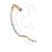 Load image into Gallery viewer, BRILLIANT CUT RAINBOW EARRINGS SET
